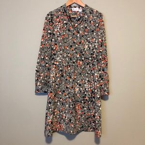 R Edition Long Sleeve Floral Dress - Size 10